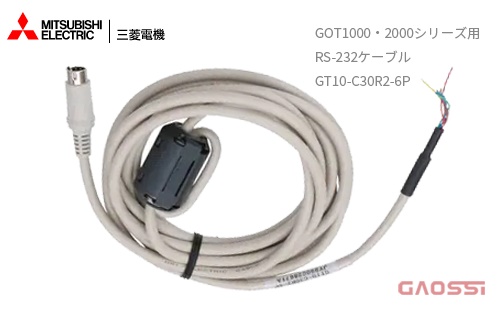 MITSUBISHI 三菱电机 RS-232通信电缆GT10-C30R2-6P人机界面GOT1000,GOT2000系列用