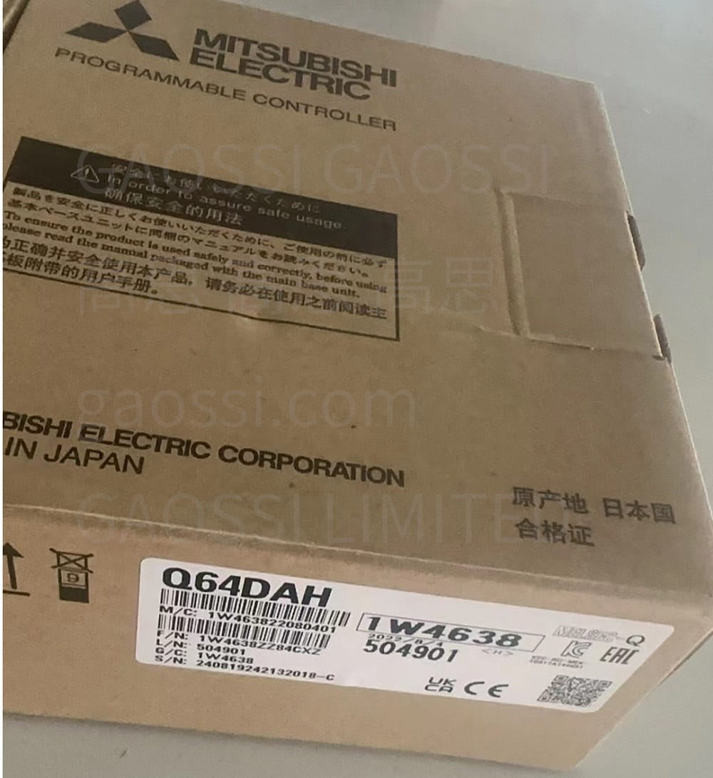 【案例CASE】：上海|MITSUBISHI 三菱电机 Q系列PLC 高速数模转换模块 Q64DAH 日本产
