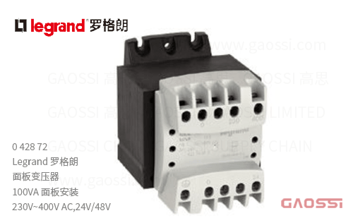 Legrand 罗格朗 面板变压器 042872,100VA 面板安装 230~400V AC,24/48V