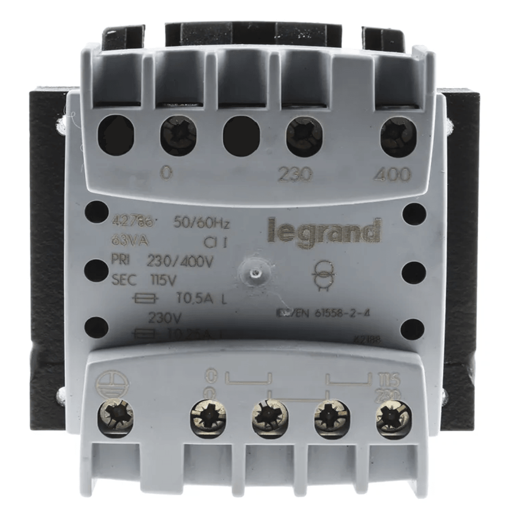 Legrand 罗格朗 面板变压器 042786,63VA ,面板安装 230~400V AC,115V/230V