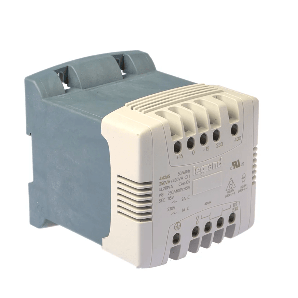 Legrand 罗格朗 控制与信号变压器 044265,250VA DIN导轨安装 230~400V ac,115V ac隔离变压器