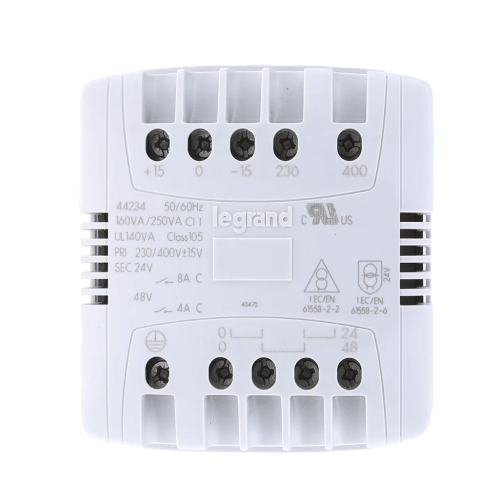 Legrand 罗格朗 控制与信号变压器 044234,160VA ,DIN导轨安装230~400V AC,24V隔离变压器