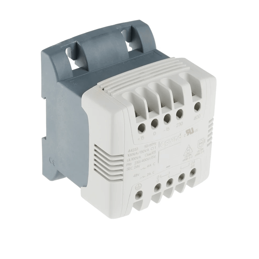 Legrand 罗格朗 控制与信号变压器 044233,100VA, DIN导轨安装 230~400V AC,24V AC隔离变压器