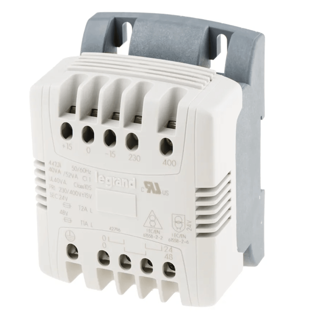 Legrand 罗格朗 控制与信号变压器 044231,40VA ,DIN安装230~400V AC,24V AC单相隔离变压器