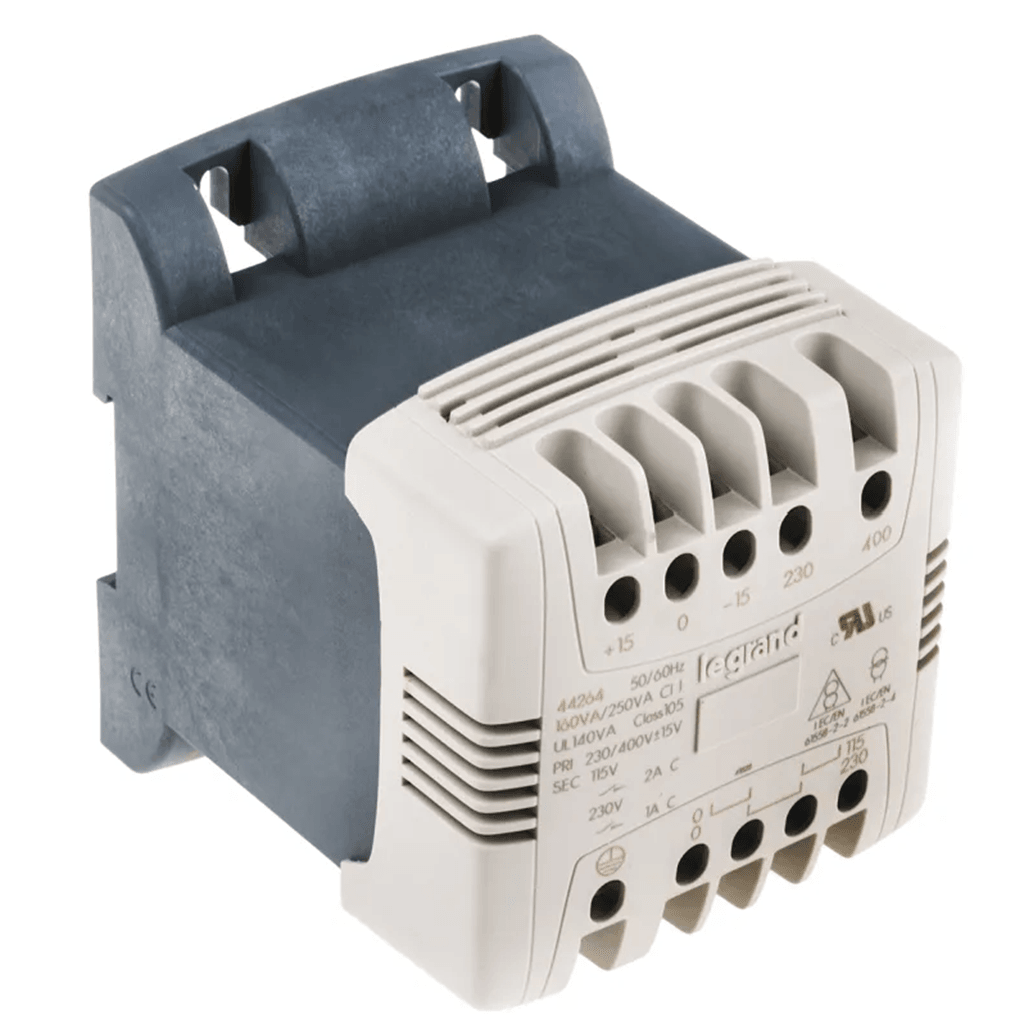 Legrand 罗格朗 控制与信号变压器044264, 160VA ,DIN安装230~400V AC,115V单相安全隔离变压器