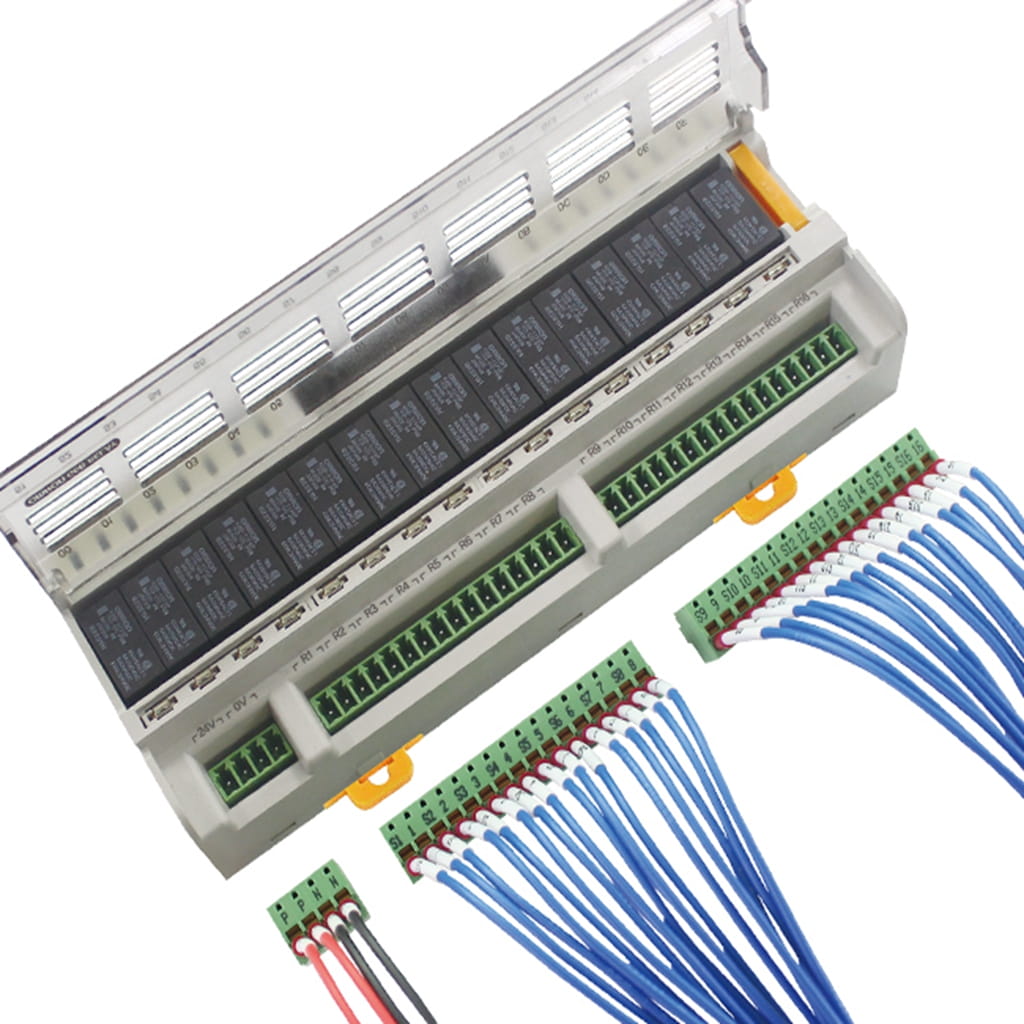 SAMWON ACT 三元 R16G-EF系列 继电器终端 16点,Push型端子台分离型R16G-NS5A-F,R16G-PS5A-F